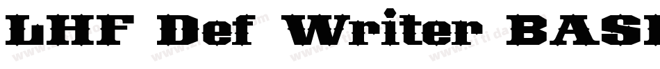 LHF Def Writer BASE字体转换